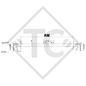 Braked axle SWING 1350kg / 1500kg axle type SCB 1355, 46.25.379.940, 4013356 - REPRODUCTION, NO LONGER AVAILABLE AS ORIGINAL!