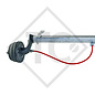 Achse gebremst 650kg Achstyp B 700-3 - ERIBA PUCK