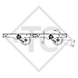 Conjuntos ejes tándem con freno 2700kg EURO1 tipo de eje 2xB 1200-6