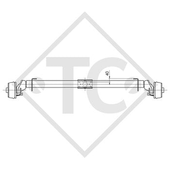 Achse gebremst 750kg EURO1 Achstyp B 850-2 - HYMER Eriba Puck