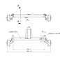 Braked axle 750kg axle type B 700-5