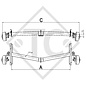 Braked axle 1700kg EURO1 axle type DELTA SIN 14-3 - KNAUS Tabbert