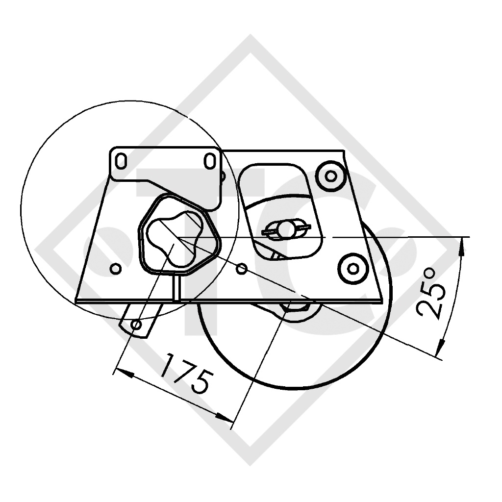 Essieu EURO1 1800kg freiné type d'essieu B 1800-9, La Mancelle Liberty 440 PC