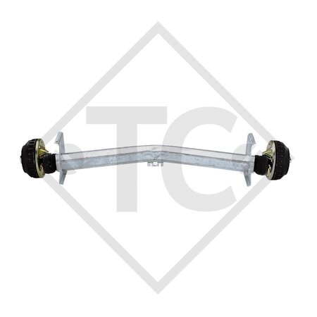 Achse gebremst 1300kg EURO Plus Achstyp DELTA SI-N 12 - Dethleffs RM4