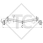 Achse gebremst 1300kg EURO Plus Achstyp DELTA SI-N 12 - Dethleffs RM4