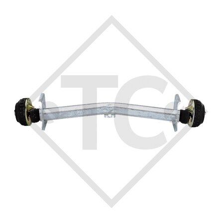 Assale frenato 1300kg EURO Plus tipo di assale DELTA SIN 12, DETHLEFFS beduin l 490 luxe