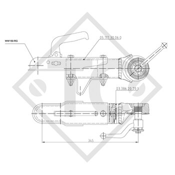Coupling head up to 1200kg