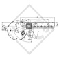 Essieu SWING 850kg freiné type d'essieu CB 854, 46.16.379.295 - 4012703 - REPRODUCTION