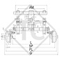 Eje con freno 850kg SWING tipo de eje CB 854, 46.16.379.295 - 4012703 - REPRODUCCIÓN