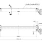Braked axle 1300kg EURO1 axle type B 1200-5