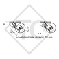 2x Eje con freno 1350kg EURO COMPACT tipo de eje B 1200-6  - HUMBAUR tándem