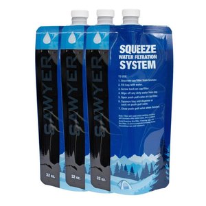 Sawyer waterfilters Sawyer 1 liter knijpwaterzakken (3 stuks SP113 Squeeze Pouches)