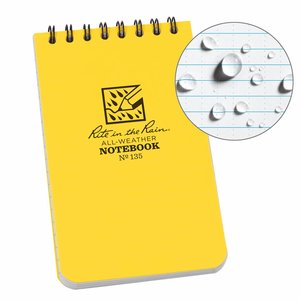 Rite in the Rain Rite in the Rain All-Weather Notebook No. 135 Geel (notitieblokje)