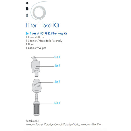 Katadyn Katadyn Vervangingsset Slang + Prefilter (Pocket, Combi, Vario en Hiker)