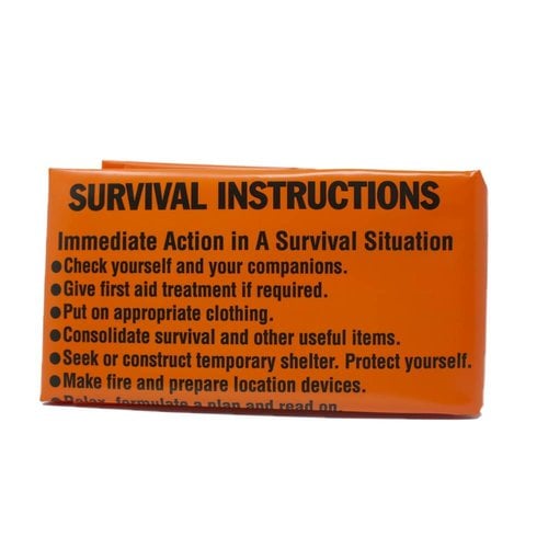 BCB Bushcraft BCB Emergency Printed Survival Bivi Bag (fel-oranje overlevingszak)