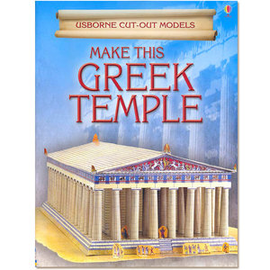 Maak zelf een Griekse tempel (bouwplaat)