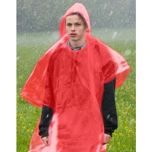 Noodponcho (rood)