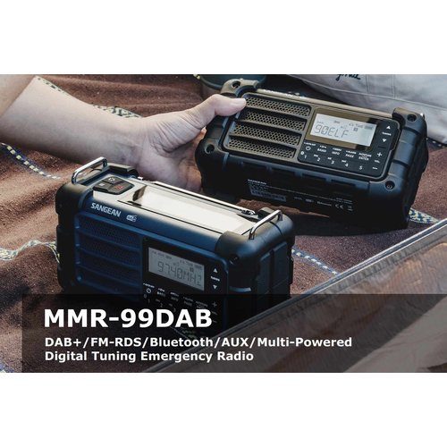 Sangean Sangean MMR-99 FM/DAB+ noodradio Midnight Black (met ingebouwde zaklamp) Sangean Sangean MMR-99 FM/DAB+ noodradio Midnight Black (met ingebouwde zaklamp)