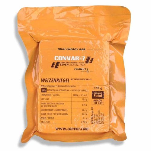 Convar Foods CONVAR-7 Noodrantsoen - Peanut (1 reep à 120 gram) Convar Foods CONVAR-7 Noodrantsoen - Peanut (1 reep à 120 gram)