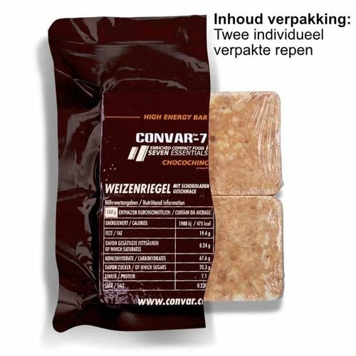Convar Foods CONVAR-7 High Energy Bar - Chocochino (verpakking 12 repen x 120 gram)