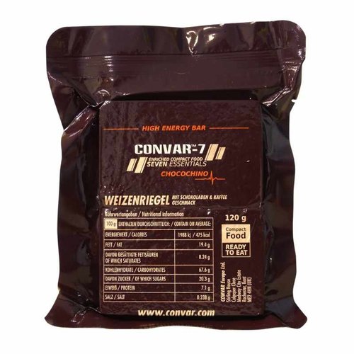 Convar Foods CONVAR-7 Noodrantsoen - Chocochino (1 reep à 120 gram) Convar Foods CONVAR-7 Noodrantsoen - Chocochino (1 reep à 120 gram)