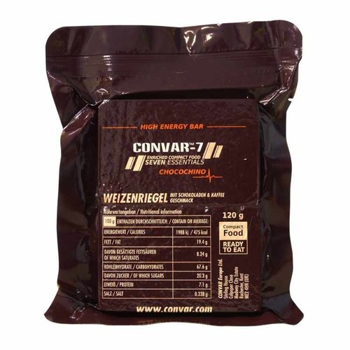 Convar Foods CONVAR-7 High Energy Bar - Chocochino (1 reep à 120 gram)