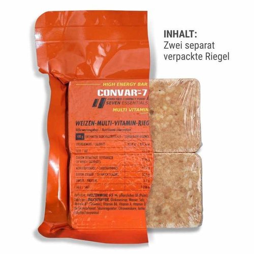 Convar Foods CONVAR-7 High Energy Bar - Multi-vitamine (doos 108 repen x 125 gram)