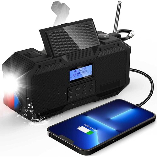 Noodradio.nl Noodradio Polaris DAB+ (4.000mAh powerbank / FM / DAB+ / Zaklamp / Leeslamp )