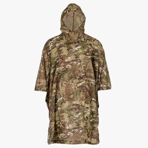 Highlander Outdoor Poncho Adventure 200 x 145 cm (HMTC camouflage met capuchon - inzetbaar als tarp)