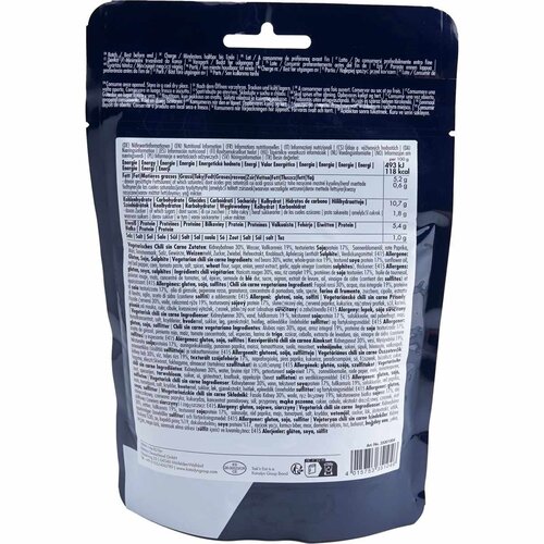 Katadyn Trek'n Eat Vegetarische Chili sin Carne - Ready-to-Eat (MRE folieverpakking 350 gram)