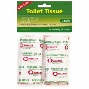 Coghlan's Coghlan's Toilet Tissue - Biologisch afbreekbaar - 2 Rollen Toiletpapier Coghlan's Coghlan's Toilet Tissue - Biologisch afbreekbaar - 2 Rollen Toiletpapier