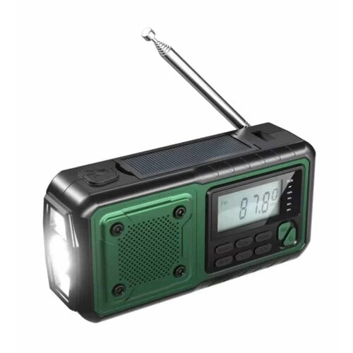 Noodradio.nl Noodradio Emplay Digital (FM-zwengelradio met ledlamp en 4.000mAh powerbank)