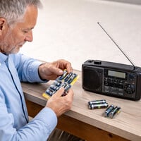 Radio op batterijen