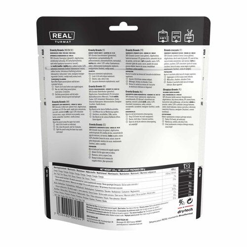 REAL Turmat Meals Crunchy Granola Ontbijt Maaltijd - Real Turmat