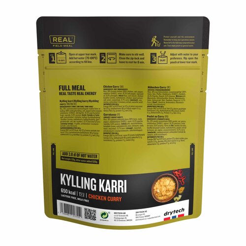 REAL Turmat Meals Kip Kerrie Maaltijd - Real Field Meal REAL Turmat Meals Kip Kerrie Maaltijd - Real Field Meal