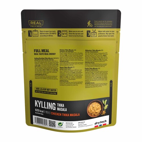 REAL Turmat Meals Kip Tikka Masala Maaltijd - Real Field Meal