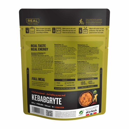 REAL Turmat Meals Kebab Stoofpotje Maaltijd - Real Field Meal