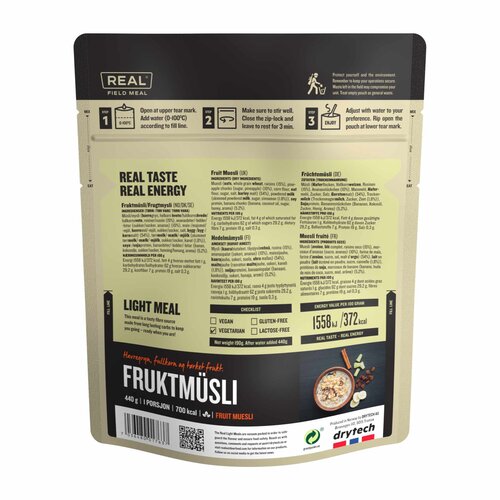 REAL Turmat Meals Fruitmuesli Maaltijd - Real Field Meal REAL Turmat Meals Fruitmuesli Maaltijd - Real Field Meal