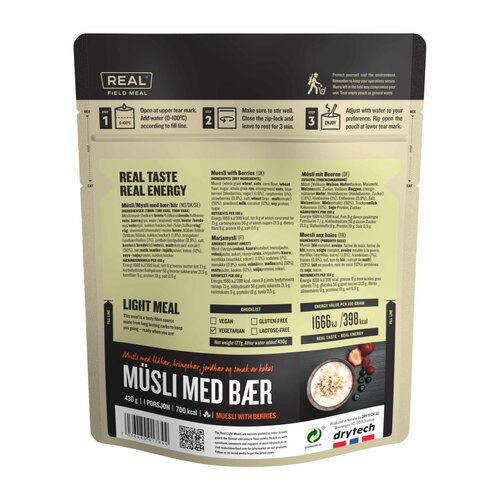 REAL Turmat Muesli met Bessen Ontbijt - Real Field Meal