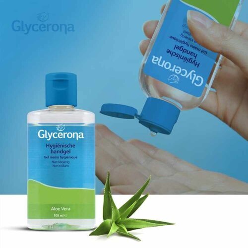 Glycerona Glycerona Hygiënische Handgel Aloë Vera (100 ml) Glycerona Glycerona Hygiënische Handgel Aloë Vera (100 ml)