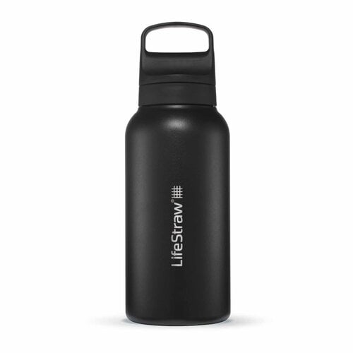 LifeStraw waterzuivering LifeStraw Go Series Stainless Steel 1 liter Waterfilter Drinkfles RVS (Nordic Noir) LifeStraw waterzuivering LifeStraw Go Series Stainless Steel 1 liter Waterfilter Drinkfles RVS (Nordic Noir)