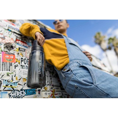 LifeStraw waterzuivering LifeStraw Go Series 1 liter Waterfilter Drinkfles (Nordic Noir) LifeStraw waterzuivering LifeStraw Go Series 1 liter Waterfilter Drinkfles (Nordic Noir)