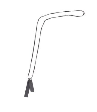 By Shir For Him stainless steel black necklace