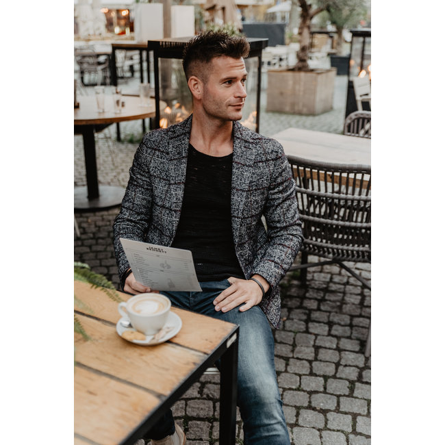 By Shir  For him bracelet black cuff