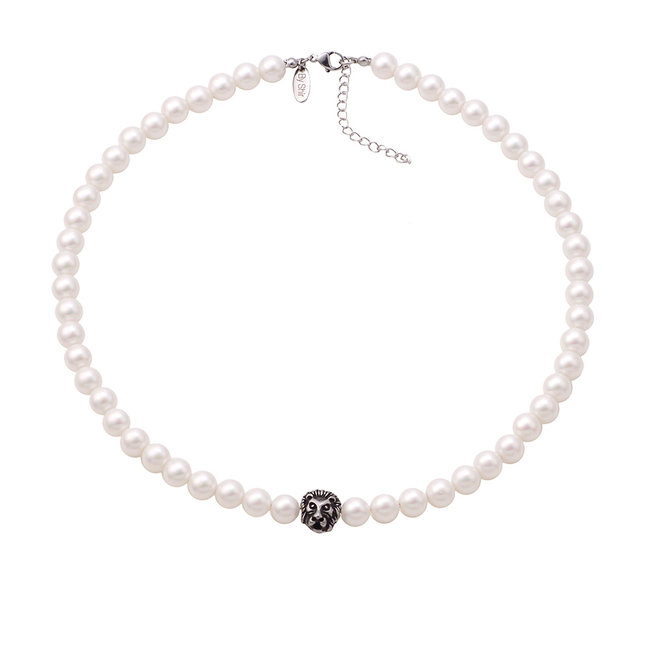 By Shir Ketting Parels met Panter edelstaal