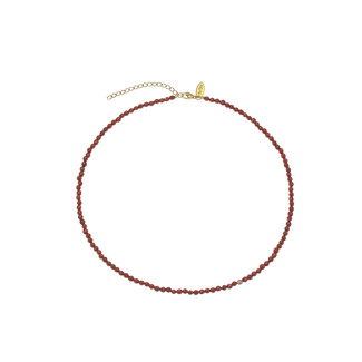 By Shir Short chain gemstone Jasper Brecci