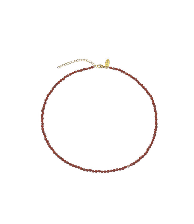 By Shir Short chain gemstone Jasper Brecci