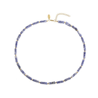 By Shir Jewelry chain gemstone Bluespot Jasper