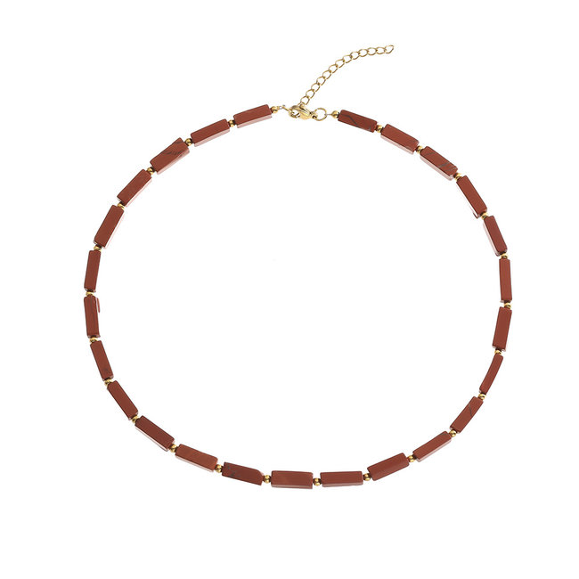 By Shir Ketting edelstenen Jaspis Brecci
