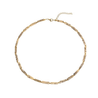 By Shir Gemstone chain Feldspar